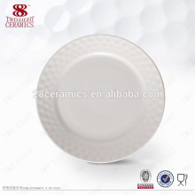 Плоский белый фарфор тарелка для торта фарфор роспись дешевые зарядное устройство плиты 